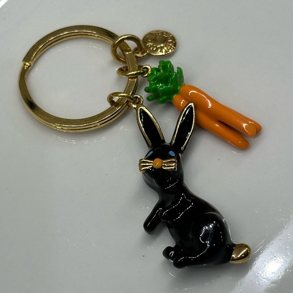 J. Crew Accessories - NWOT J. CREW Adorable Enameled Rabbit & Carrot Keychain
